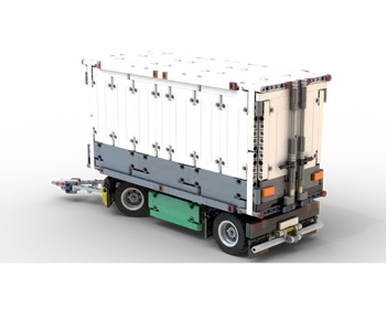 

Compatible With Trainer MOC 27224 Mark Anthem Tri-Drive MOD 26686 Trailer Dry van (Box) Bricks DIY Toy Boy Christmas Gift