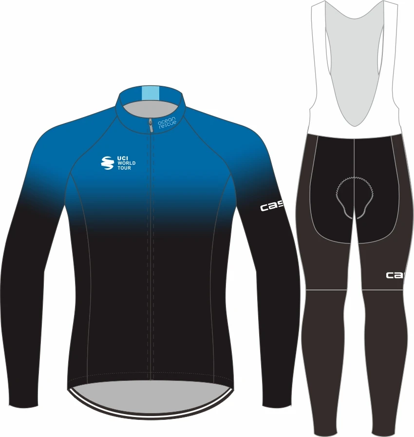 

Previous pro team cycling jersey 21ST MTB winter Fleece Autumn long sleeve Bibtight road bike clothes skyreplica