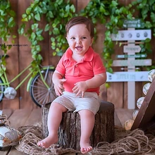 Ручной работы по индивидуальному заказу белье наполнитель с плетеной тесьмой фон корзина прокладка наполнитель вязать деревня для съемки новорожденных с рисунком в виде деревянных Подставки для фотографий новомодные