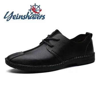 

2020 Men Casual Summer Shoes Breathable Light Walking Shoes Non-Slip Oxford Shoes For Men Lace-up Black Shoes Zapatos De Hombre
