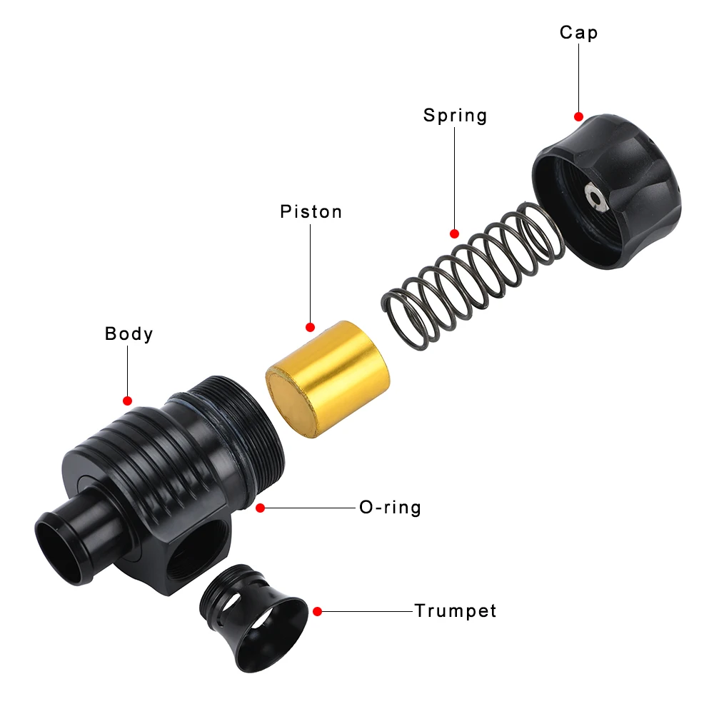 Válvula de descarga 1.8t universal turbo, válvula de pressão com buzina para audi a3 s3 a4 a6 a8 s4 tt 1.8 20v turbo»-4