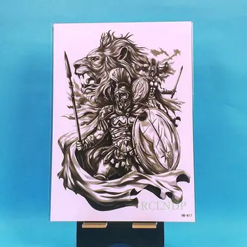 

Waterproof Temporary Tattoo Sticker crown skull teeth big tatto dark fake tattoos flash tatoo on back arm hand for men women