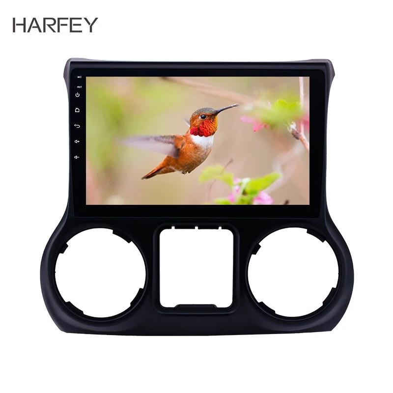 Автомагнитола Harfey 2Din стерео Android 9 1 10 дюйма для JEEP Wrangler 2011 2017 левый руль GPS