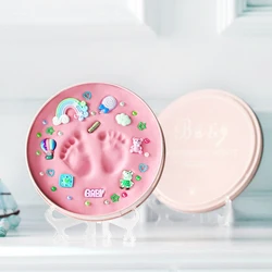 Souvenirs de bébé nouveau né en toute sécurité, empreintes de pieds et de mains, appareil à boue, souvenir, articles en argile douce, cadeau pour nouveau nés 