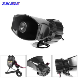 12V 100W 7 Sound Loud Warning Siren Police Horn Fire Emergency Alarm Speaker Air Bugle Megaphone 110DB for Car Truck Security