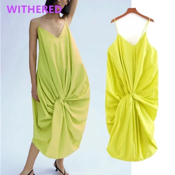 

WIthered england high street solid bow spaghetti strapless summer dress women vestidos de fiesta de noche vestidos party dress