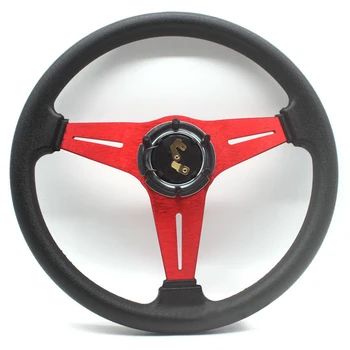

Car Sport Steering Wheel Racing Type Universal 14 Inches Aluminum Pu Steering Wheel High Quality And Durable Fe25