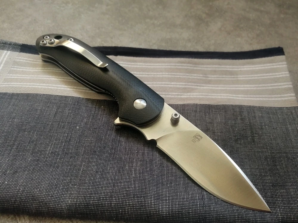 Джонниджейми Дракон масштаб GL 65 г 2,2" D2 stonewash лезвие G10 ручка тактический Флиппер охотничий складной карманный нож для выживания EDC