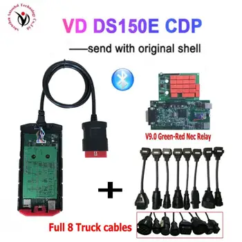 

2020 Best sale vd ds150e cdp tcs pro plus for delphis with blueooth 2016.r0/2015.r3 with keygen obd2 scanner+8 pcs Truck cables