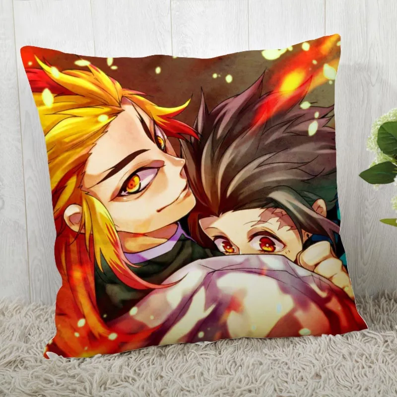 45*45 наволочка с принтом Kimetsu No Yaiba для свадьбы наволочка аниме pillowcases40X40cm45X45cm - Цвет: Pillowcase 25