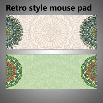 

Retro Style Large Gaming Mouse Pad Waterproof and Sweatproof Table Mat Fresh Style Locking Office Computer MousePad for LOL DOTA