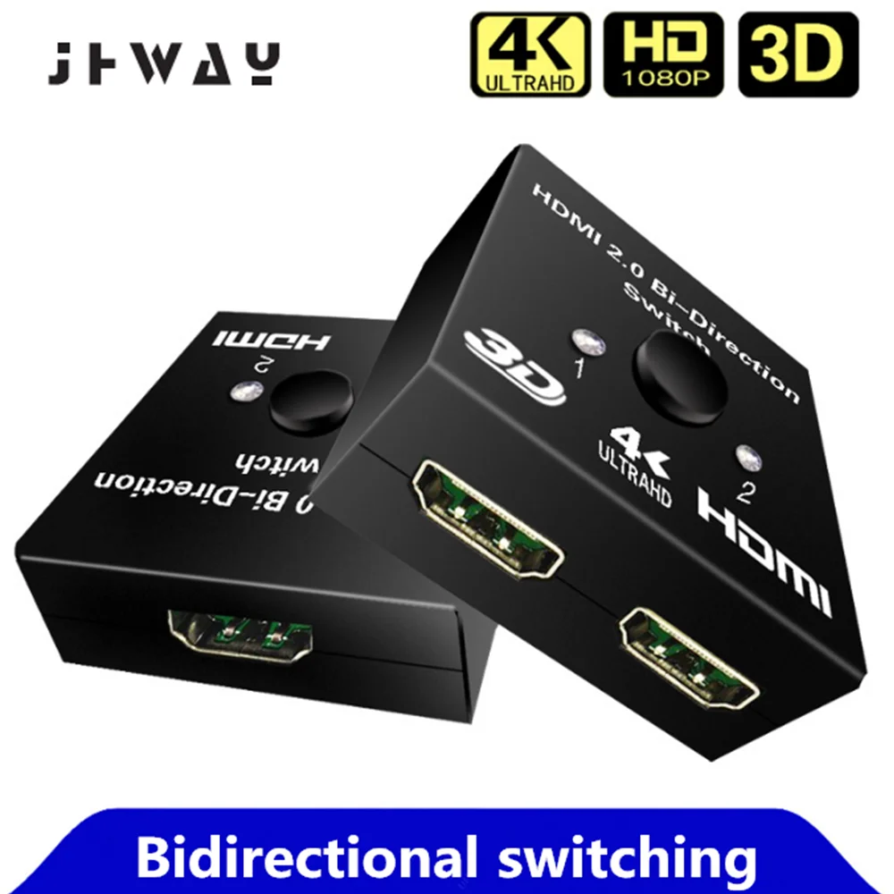 Двунаправленный 4K HDMI коммутатор 2 в 1 выход сплиттер 1x 2/2x1 адаптер Выход