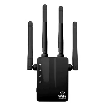 

WiFi Booster Range Extender 1200Mbps Dual Band Mini WiFi Repeater WiFi signal booster with 4 External Antennas