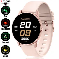 LIGE водонепроницаемые Смарт-часы монитор сердечного ритма Bluetooth часы спортивные смарт-браслет для женщин фитнес-трекер Смарт-браслет N58