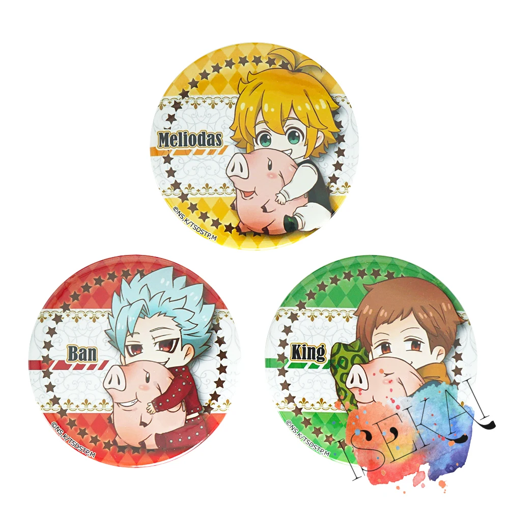 Seven Deadly Sins значок аниме Meliodas Ban King Nanatsu no Taizai Декоративный металл значок брошь булавки