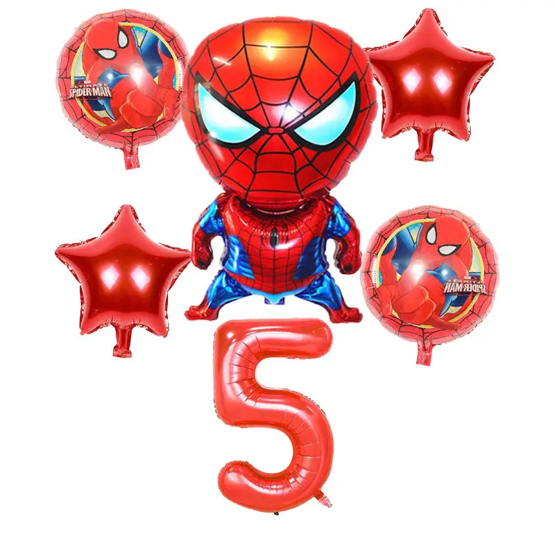 1 шт шары с изображениями Человека-паука, детские игрушки, детские вечерние шары на день рождения, декорированные и оформленные воздушные шары из алюминиевой фольги с человеком-пауком - Цвет: 5
