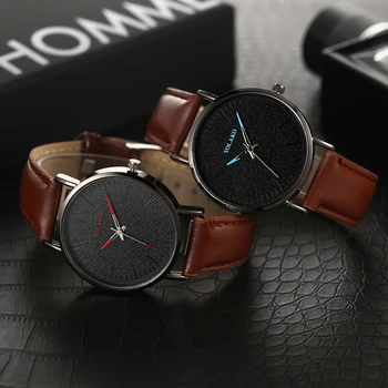

Minimalism Men Watch Exquisite Casual Leather Belt Quartz Trendy Mens Watch Male WriststWatch Clock Gift Relogio Masculino