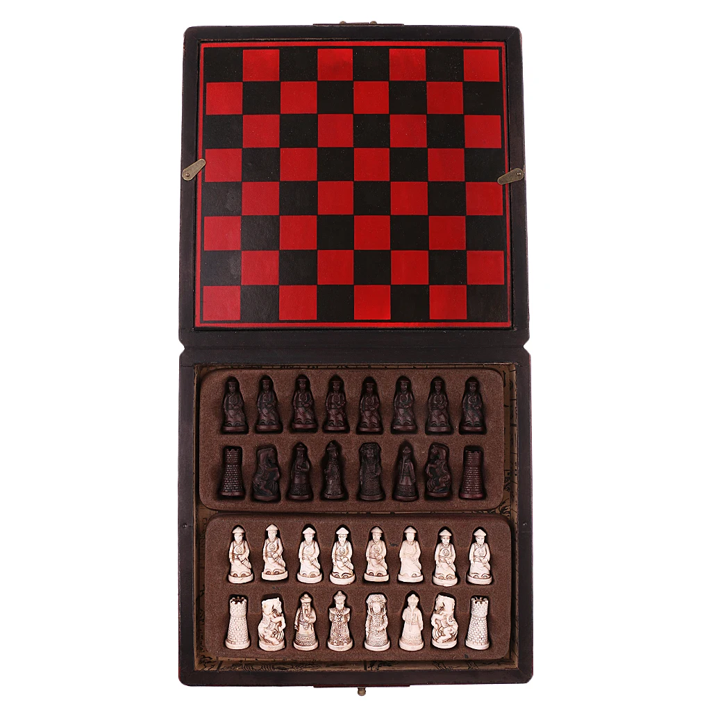 

Ancient Chinese Chess Game Board Game Miniature Board Decoration