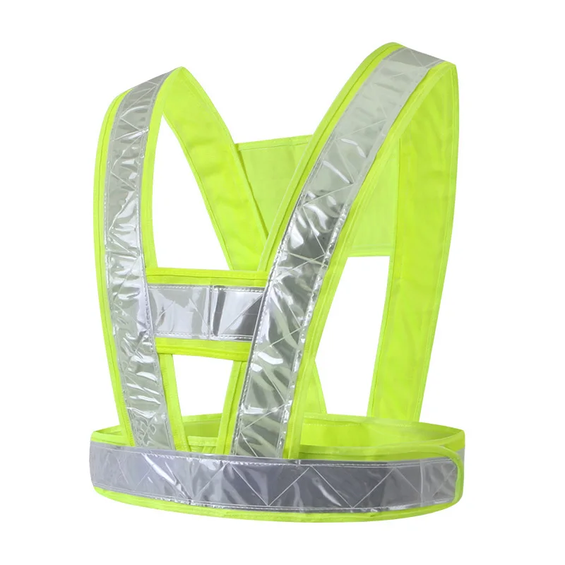 오토바이 반사 사이클링 조끼, 조정 가능한 허리, 자전거, 야간 달리기, 조깅 안전 보호 조끼, 남녀공용