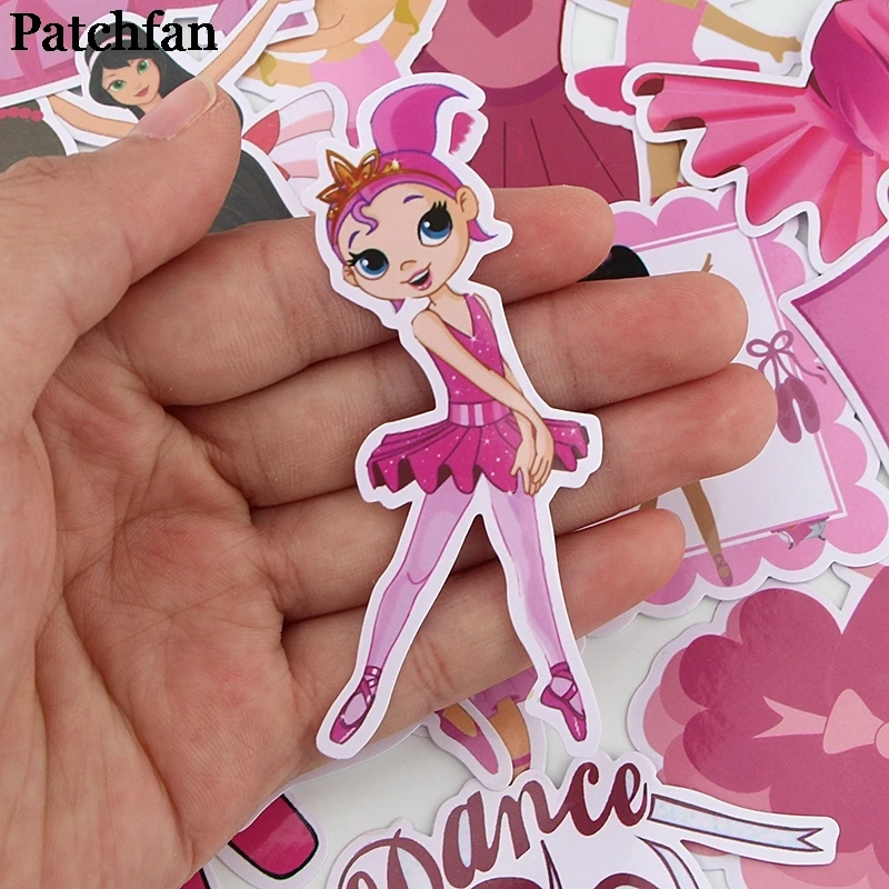 12 компл./лот Patchfan 16 шт./компл. балетная тема розовые забавные наклейки пакеты мультфильм стиль для DIY настенный телефон Скрапбукинг альбом A2288