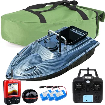 VERY100 500M inalámbrico GPS cebo de pesca gancho de barco/cebo poste 2 tolvas, LCD GPS Sónar Fishfinders, bolso, baterías para el pescador