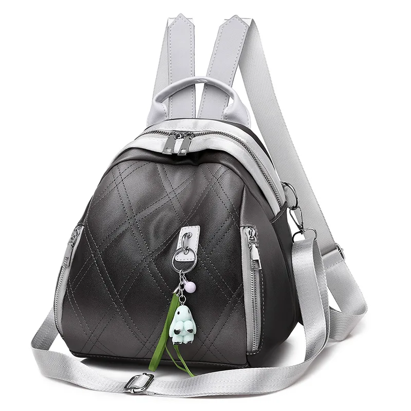 Рюкзак женский стиль Pu ромб Spiraea Многофункциональный Водонепроницаемый рюкзак для путешествий на открытом воздухе