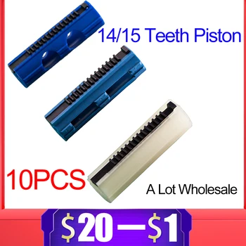 

10PCS 14/15 Ladder Teeth Reinforced Carbon Piston Plastic Full Steel for Airsoft AEG Gel Blaster M4 JinMing Paintball Accessory