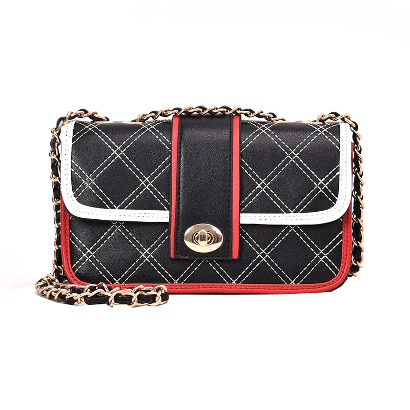 

Senior women's bag 2019 new Messenger bag wild personality small square bag rhombic chain small bag commuter bag shopping bag