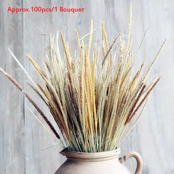 

100pcs/bouquet Natural Dried Flowers Bouquet Unicorn Grass DIY Wedding Gifts Box Photography Photo Prop Home Tabletop Decoration