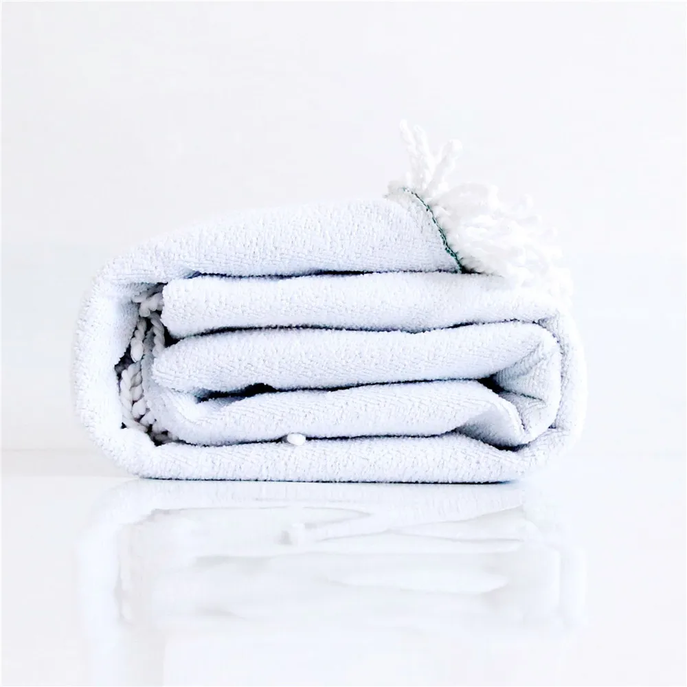 Microfiber Sugar Skull Printed Beach Towel for Adults Mat Tassel Blanket Large Round White Bath Towel 150cm Tapestry Home Decor