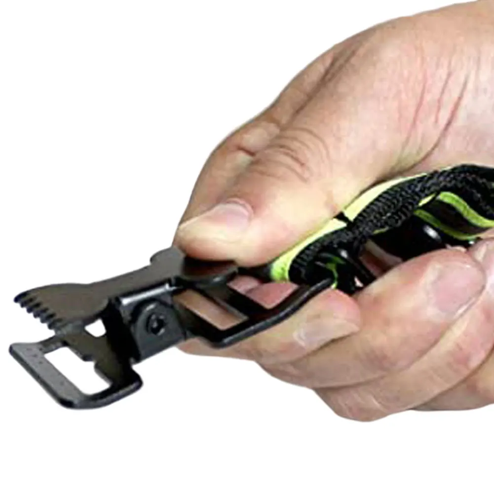 Fluorescent Green Fire Work Glove Strap Heavy-Duty Reflective Rescue Turnout Gear Clip