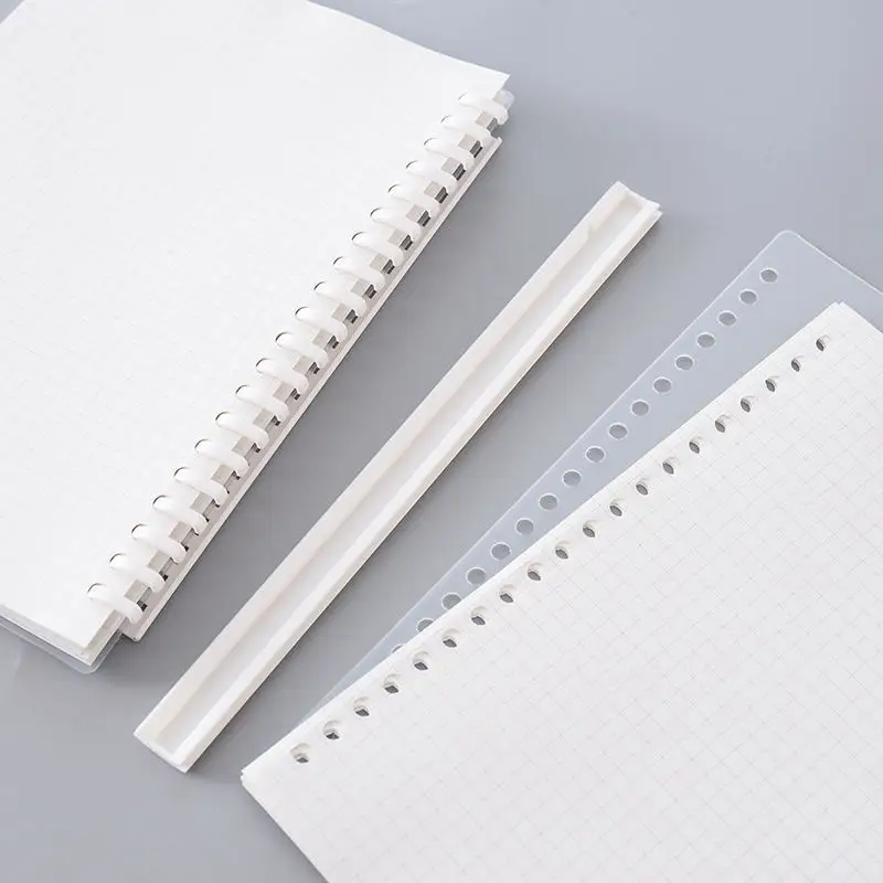 Simple Detachable Plastic Folder Loose-leaf Book PP Cover Notepad B5 A5 Students 80 Pages Multi-functional Clip Journal Simple Detachable Plastic Folder Loose-leaf Book PP Cover Notepad B5 A5 Students 80 Pages Multi-functional Clip Journal