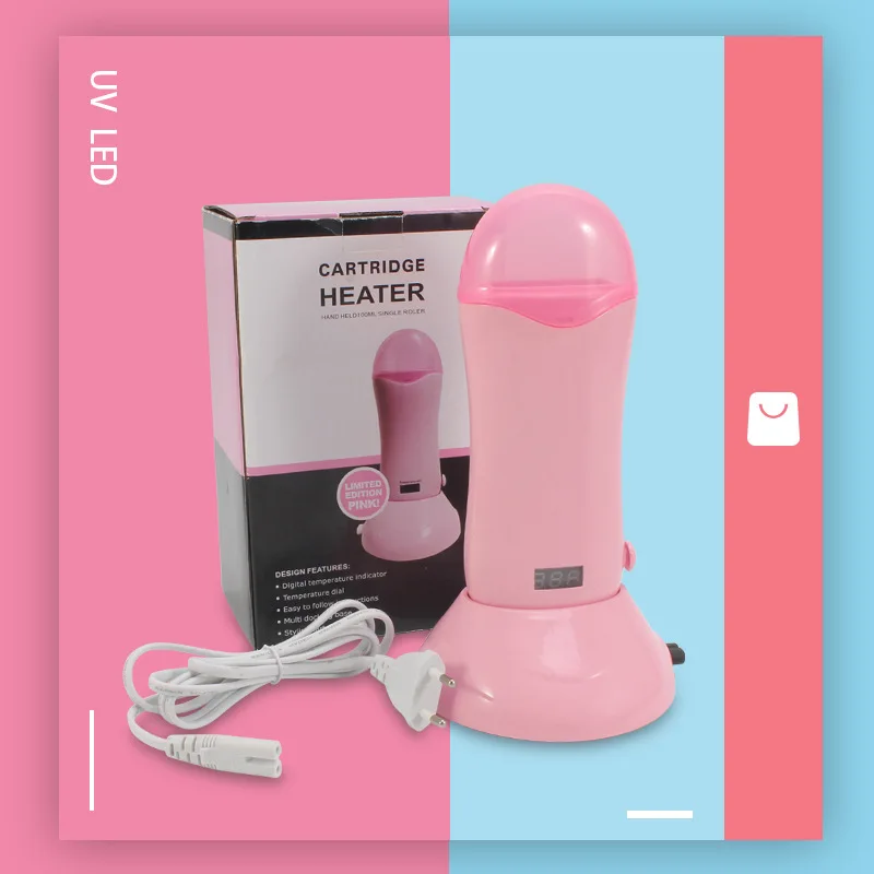 

Philippine Poetry Show New Style Small Mini Hair Removal Machine Beauty Tool Pink Stand-Alone Hot Wax Maker Rapid Dual Heater