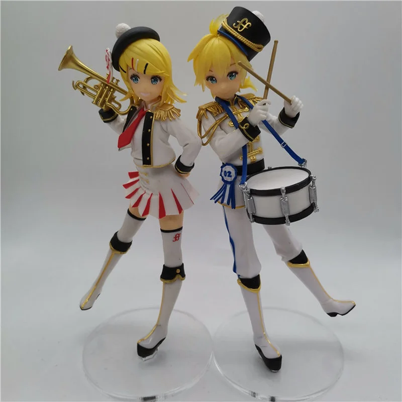 Hatsuns Mikuu Anime Gemini Band Figures 1/8 Kagamine Rin Ren PVC Model Toy Collection Ornaments Dolls Gifts | Игрушки и хобби