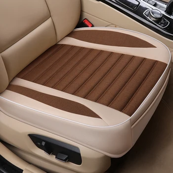 

Car Seat Cover Flax Car Seat Cushion 4 Seasons Universal Breathable Single Seat Pad For Most Car Sedan&SUV Car Seat Protection