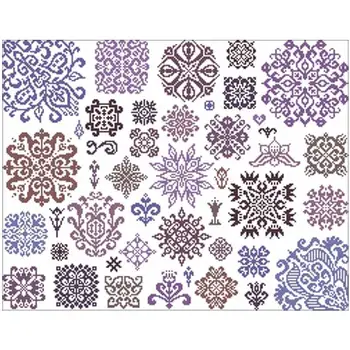

Beautiful purple floral pattern Counted Cross Stitch 11CT 14CT 18CT DIY Chinese Cross Stitch Kits Embroidery Needlework Sets