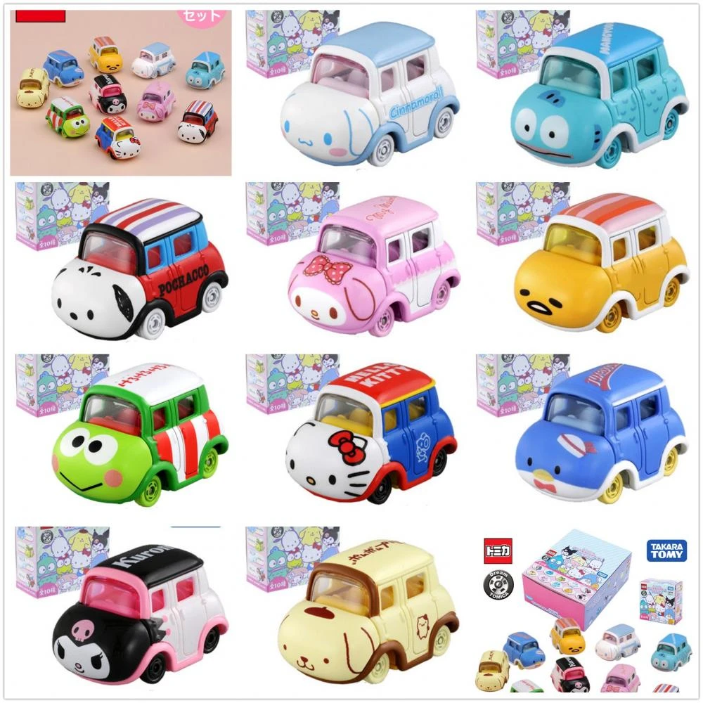 Takara Tomy Sanrios Voiture Electrique Enfant Kawaii Kuromi Cars Cute Coche Model Cars Diecast Cartoon Kids Toys For Girls Diecasts Toy Vehicles Aliexpress