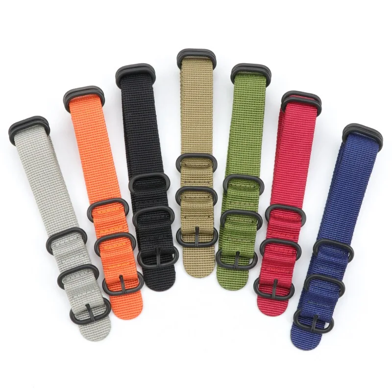 Модный 22 мм Высококачественный нейлоновый ремешок Pilot Watch Band ретро водонепроницаемый ремешок Универсальный сменный ремешок