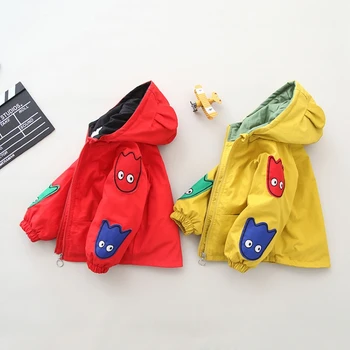

Baby Boys Coat 0-5 Years Old Autumn and Winter Kids Jacket Thickening Girls Velvet Cartoon Labeling Unisex Clothing 3 colors
