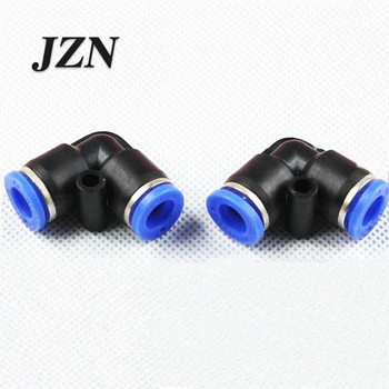

(10 pcs/lot) Pneumatic Pipe Fitting Quick Connector Right Angle 90 Degree Plastic Elbow PV-04 06 08 10 12 16