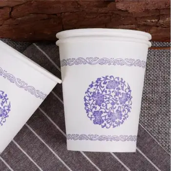 

Paper Cup Disposable Cup Household Marriage Customized Tea Cup Customizable Disposable Cups Printed Thickening Party Supplies