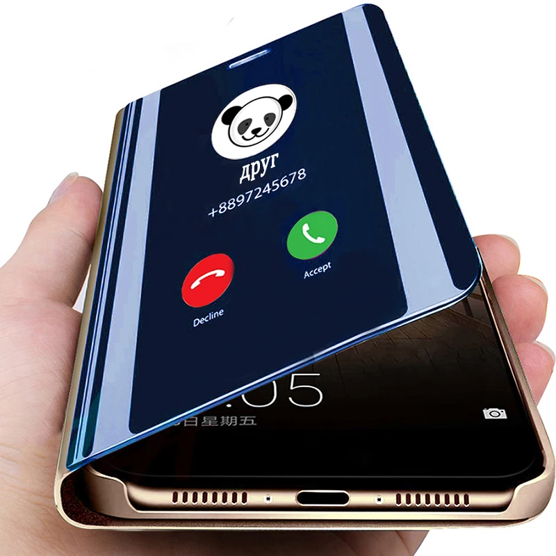 Умный зеркальный чехол для телефона Xiaomi Redmi Note 8 7 5 6 K20 Pro 4 4X 5A 6A 7A Plus S2 Mi 9 SE Lite 9T A1 A2 5X