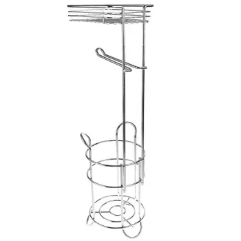 

Stainless Steel Roll Paper Holder Rack Toilet Tissue Towel Stand Storage Shelf 23GB