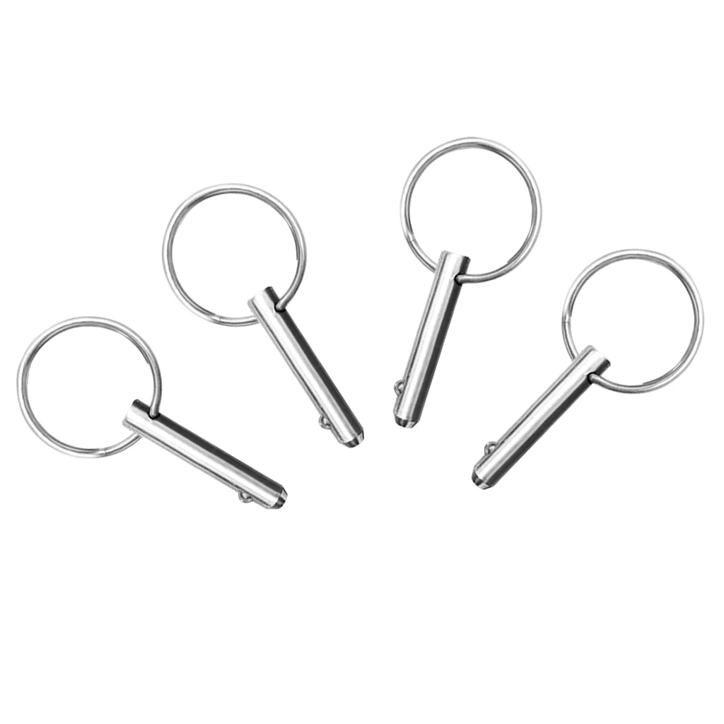 4pcs Deck Hinge Quick Release Pins Stainless Steel Marine Bimini Top Fitting