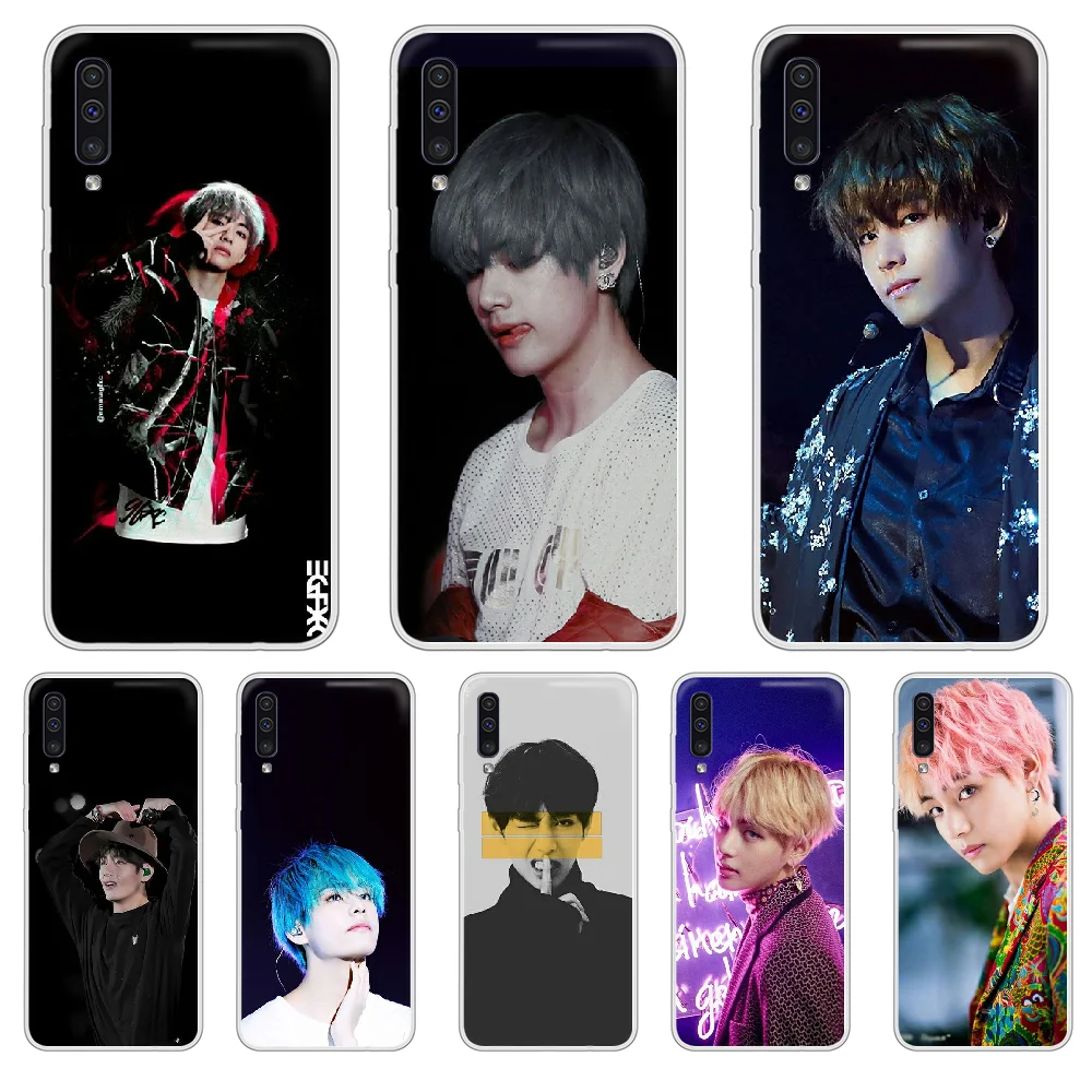 Чехол для телефона kim tae hyung V Bangtan мальчиков XIAOMI Redmi Note 3 4 5 6 7 8 9 9s Pro max 8T 4X Прозрачный