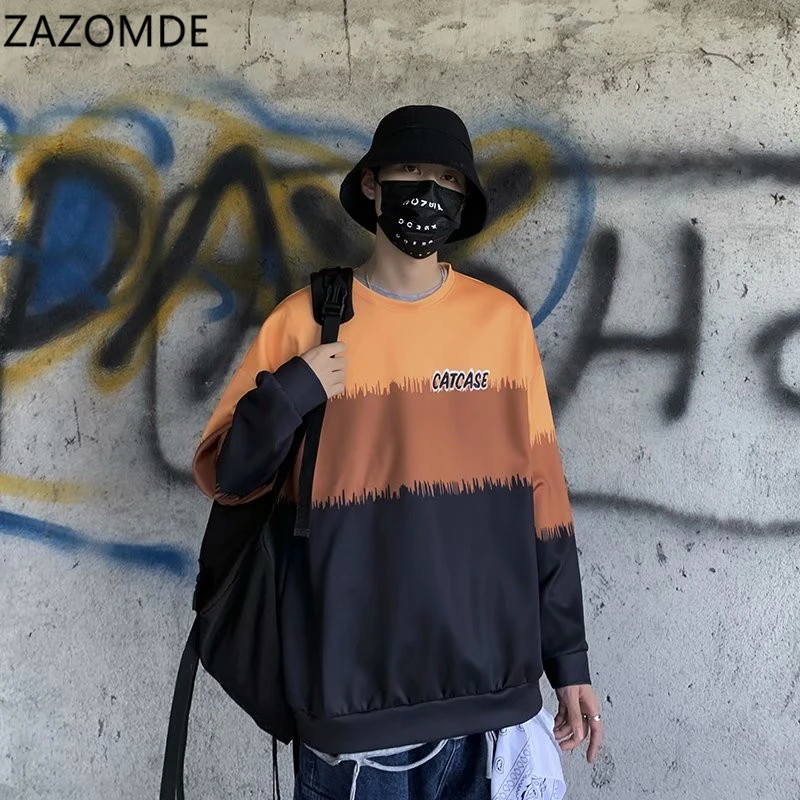 ZAZOMDE 2020 весна и осень мужской пуловер с капюшоном Модный корейский Молодежный топ