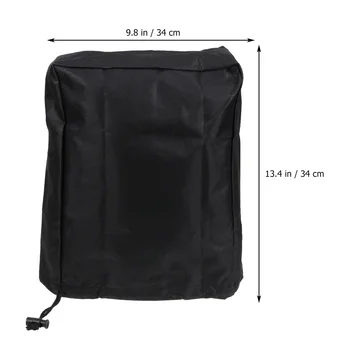 

Universal Trailer RV Electric Tongue Jack Protective Cover Polyester Fabric Sun Shade Rain-Proof Protector (Black)