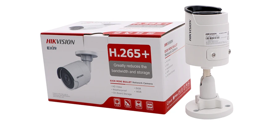ir de Vigilância por Vídeo com Slot para Cartão Hikvision Bala Câmera ip Poe Ds-2cd2043g0-i 4 Megapixel sd Rosto Dectection H.265 4mp 4 ip camera poe