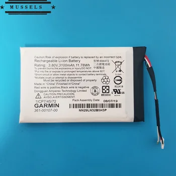 

Original size battery 3.8v 3100mah 11.78Wh 361-00107-00 for GARMIN Explorer+, Garmin inReach SE+, inReach SE battery repairpart