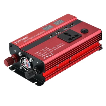 

Car Inverter 600W Alloy Durable 12V to 220V AC Power Inverter with Overload Overheat Short Circuit Protection Power Inverter A30